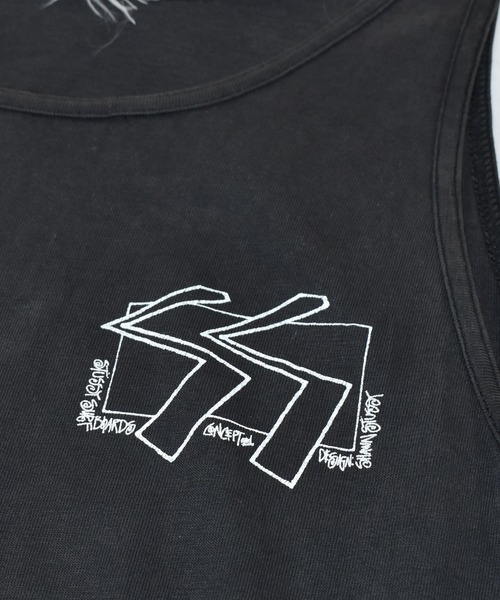STUSSY（ステューシー）の「【ヴィンテージ古着】90's stussy/ステューシー ''SS CUBE'' タンクトップ（タンクトップ・メンズ・ブラック・LARGE）」の4枚目の写真