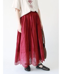 裾スカラップスカート