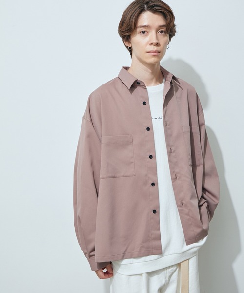 JUNRED(ジュンレッド)の「バルーンスリーブビッグシャツ(シャツ/ブラウス・メンズ・ブラック/ベージュ/ブルー・M/L)」の6枚目の写真