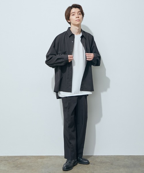 JUNRED(ジュンレッド)の「バルーンスリーブビッグシャツ(シャツ/ブラウス・メンズ・ブラック/ベージュ/ブルー・M/L)」の13枚目の写真