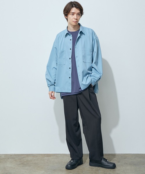 JUNRED(ジュンレッド)の「バルーンスリーブビッグシャツ(シャツ/ブラウス・メンズ・ブラック/ベージュ/ブルー・M/L)」の16枚目の写真