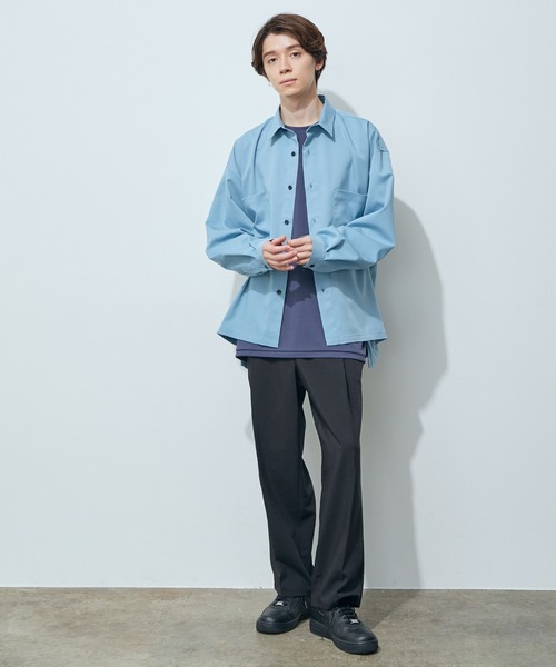 JUNRED(ジュンレッド)の「バルーンスリーブビッグシャツ(シャツ/ブラウス・メンズ・ブラック/ベージュ/ブルー・M/L)」の17枚目の写真