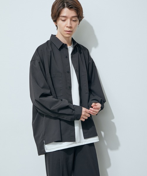 JUNRED(ジュンレッド)の「バルーンスリーブビッグシャツ(シャツ/ブラウス・メンズ・ブラック/ベージュ/ブルー・M/L)」の5枚目の写真