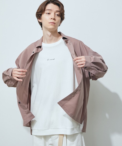 JUNRED(ジュンレッド)の「バルーンスリーブビッグシャツ(シャツ/ブラウス・メンズ・ブラック/ベージュ/ブルー・M/L)」の7枚目の写真