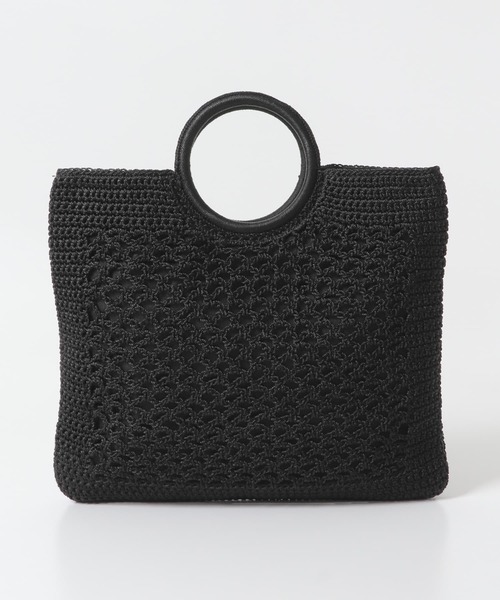 URBAN RESEARCH DOORS（アーバンリサーチドアーズ）の「クロッシェバッグ（トートバッグ・レディース・モカ/ブラック・ONE）」の8枚目の写真