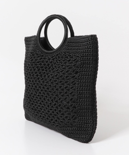 URBAN RESEARCH DOORS（アーバンリサーチドアーズ）の「クロッシェバッグ（トートバッグ・レディース・モカ/ブラック・ONE）」の9枚目の写真