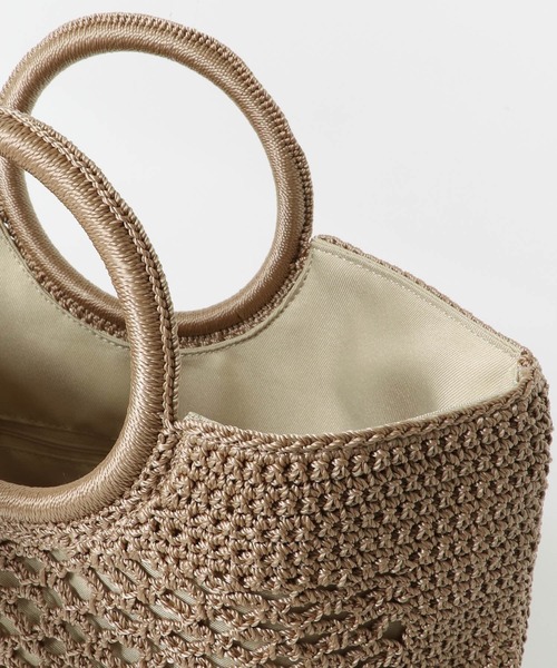 URBAN RESEARCH DOORS（アーバンリサーチドアーズ）の「クロッシェバッグ（トートバッグ・レディース・モカ/ブラック・ONE）」の12枚目の写真