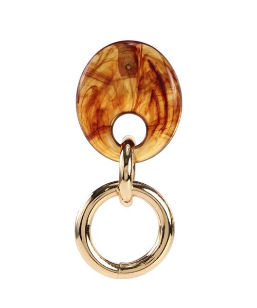 RESEXXY（リゼクシー）の「ゴールドポイントマーブルピアス（ピアス（両耳用）・レディース・ピンク/ブラウン・FREE）」の4枚目の写真