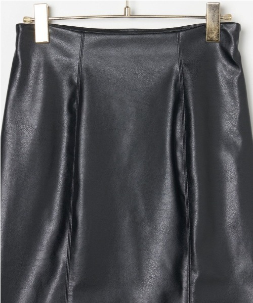 Verybrain（ベリーブレイン）の「very brain/VS-097 ﾌｪｲｸﾚｻﾞｰﾏｰﾒｲﾄﾞSK（スカート・レディース・ブラック・M）」の6枚目の写真