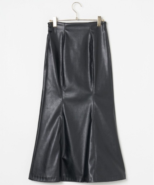 Verybrain（ベリーブレイン）の「very brain/VS-097 ﾌｪｲｸﾚｻﾞｰﾏｰﾒｲﾄﾞSK（スカート・レディース・ブラック・M）」の5枚目の写真