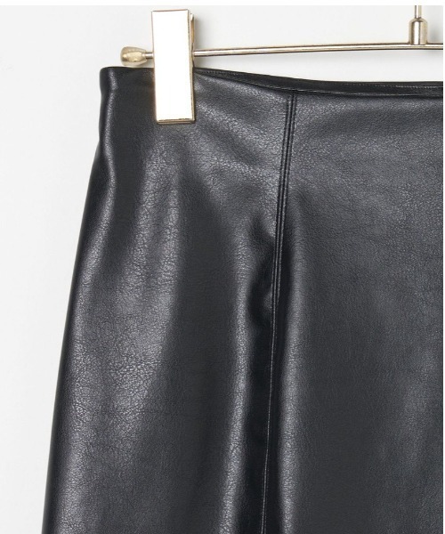 Verybrain（ベリーブレイン）の「very brain/VS-097 ﾌｪｲｸﾚｻﾞｰﾏｰﾒｲﾄﾞSK（スカート・レディース・ブラック・M）」の7枚目の写真