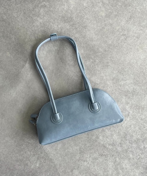 AS KNOW AS PINKY(アズノゥアズピンキー)の「ロングハンド☆ボストンバッグ(ボストンバッグ・レディース・ホワイト/ブラック/グリーン/ピンク/ブルー・FREE)」の4枚目の写真