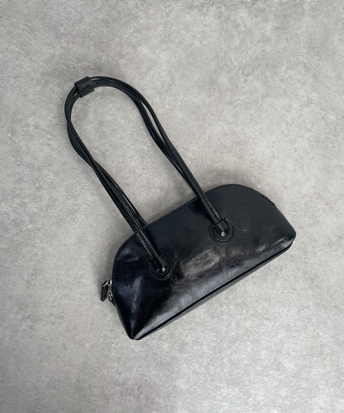 AS KNOW AS PINKY(アズノゥアズピンキー)の「ロングハンド☆ボストンバッグ(ボストンバッグ・レディース・ホワイト/ブラック/グリーン/ピンク/ブルー・FREE)」の3枚目の写真