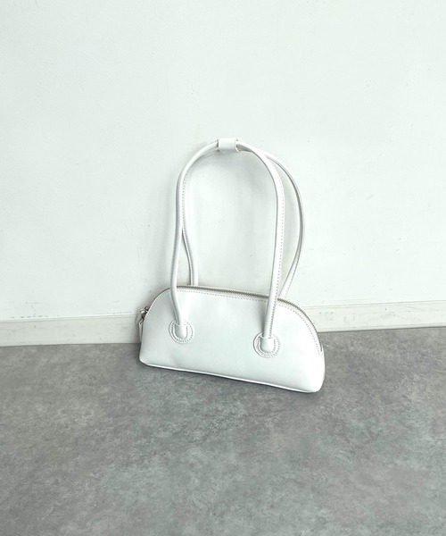 AS KNOW AS PINKY(アズノゥアズピンキー)の「ロングハンド☆ボストンバッグ(ボストンバッグ・レディース・ホワイト/ブラック/グリーン/ピンク/ブルー・FREE)」の9枚目の写真