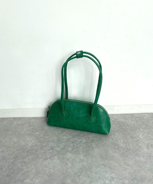 AS KNOW AS PINKY(アズノゥアズピンキー)の「ロングハンド☆ボストンバッグ(ボストンバッグ・レディース・ホワイト/ブラック/グリーン/ピンク/ブルー・FREE)」の6枚目の写真