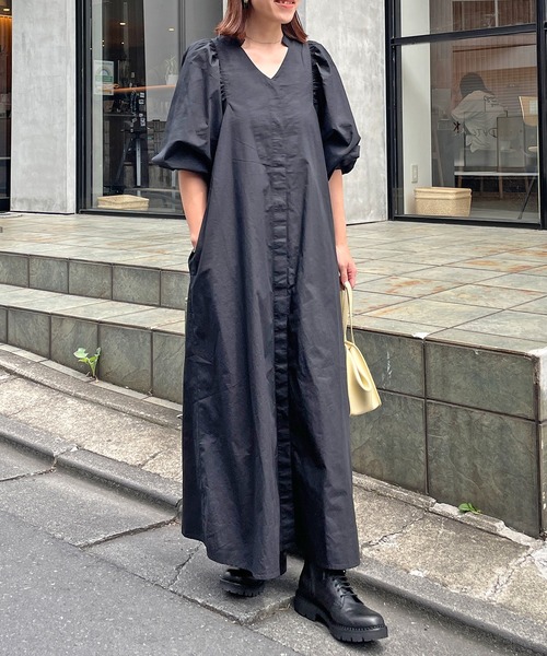 シャツワンピース Omekashi オメカシ のシャツワンピース ボリュームスリーブシャツワンピース Omsa0005 を購入できます Omekashi ワンピース ドレス ボリュームスリーブシャツワンピース シャツワンピース Omekashi オメカシ のファッション