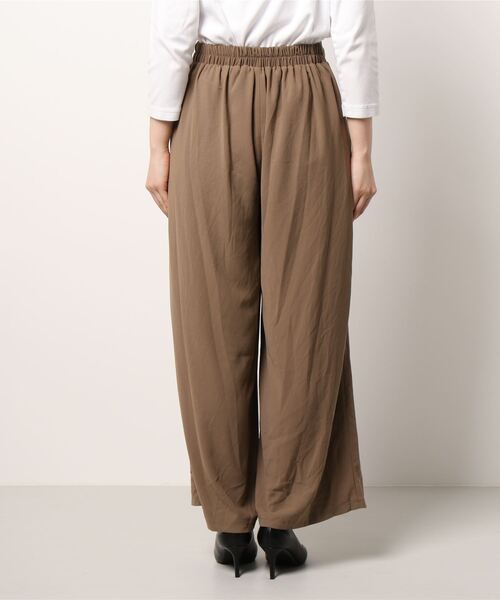 Grand PARK（グランドパーク）の「ジョーゼットイージーパンツ（その他パンツ・レディース・ネイビー/ベージュ/カーキ・FREE）」の4枚目の写真
