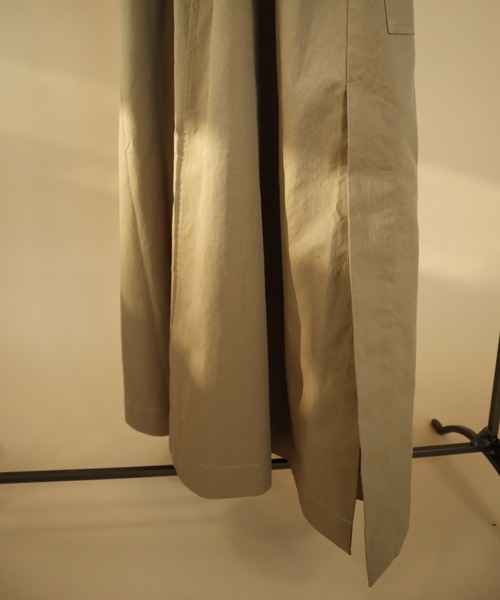 slowmelly（スローメリー）の「ステンカラーコート（ステンカラーコート・レディース・ライトベージュ/ブラック/ベージュ・FREE）」の9枚目の写真