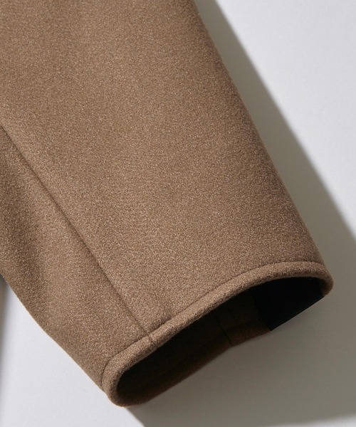 Kappa(カッパ)の「kappa / カッパ 別注 オーバーサイズ ロングメルトンチェスターコート(チェスターコート・メンズ・ブラック/ベージュ/ダークネイビー・L/M)」の10枚目の写真