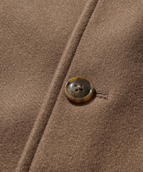 Kappa(カッパ)の「kappa / カッパ 別注 オーバーサイズ ロングメルトンチェスターコート(チェスターコート・メンズ・ブラック/ベージュ/ダークネイビー・L/M)」の11枚目の写真