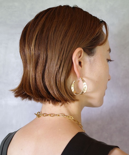 SIGNAL(シグナル)の「【SIGNAL/シグナル】Triomphe Hoop Pierce / トリオンフフープピアス(ピアス(両耳用)・レディース・ゴールド/シルバー・FREE)」の7枚目の写真