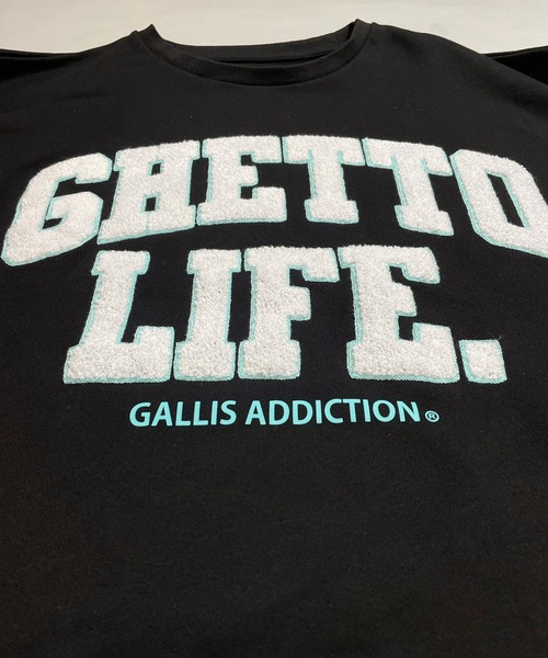 GALLIS ADDICTION(ガリスアディクション)の「GA SAGARA-COLLEGE CREW/サガラ カレッジロゴ スウェット(スウェット・レディース・ブラック/グレー/グレイッシュブルー・M/L)」の8枚目の写真