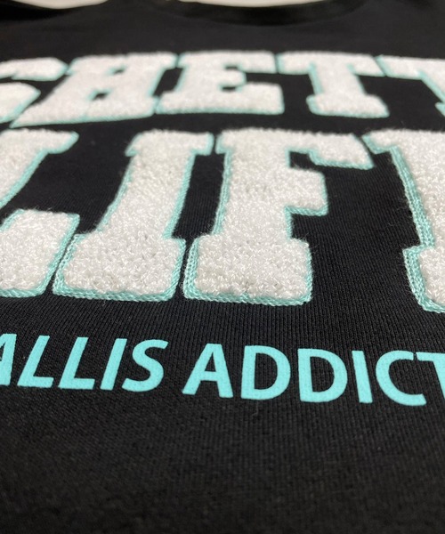 GALLIS ADDICTION(ガリスアディクション)の「GA SAGARA-COLLEGE CREW/サガラ カレッジロゴ スウェット(スウェット・レディース・ブラック/グレー/グレイッシュブルー・M/L)」の15枚目の写真