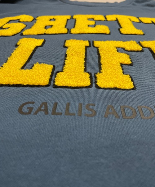 GALLIS ADDICTION(ガリスアディクション)の「GA SAGARA-COLLEGE CREW/サガラ カレッジロゴ スウェット(スウェット・レディース・ブラック/グレー/グレイッシュブルー・M/L)」の9枚目の写真