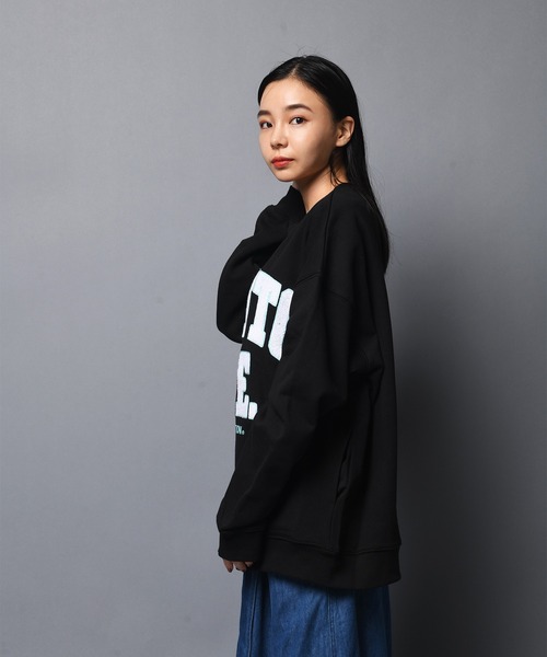 GALLIS ADDICTION(ガリスアディクション)の「GA SAGARA-COLLEGE CREW/サガラ カレッジロゴ スウェット(スウェット・レディース・ブラック/グレー/グレイッシュブルー・M/L)」の22枚目の写真