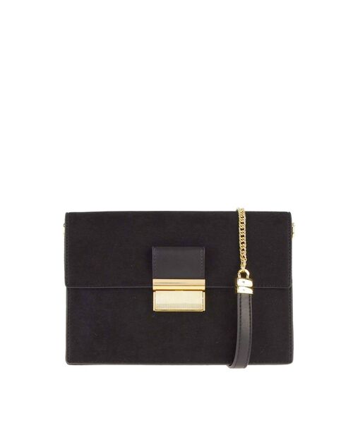 LAGUNAMOON（ラグナムーン）の「LADYヴィンテージサテンクラッチバック（クラッチバッグ・レディース・ブラック/ベージュ/ブルー・FREE）」の13枚目の写真