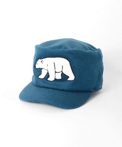 Sense of Grace（センスオブグレース）の「THE ANIMAL CAP BE サガラ刺繍ワークキャップ（キャップ・メンズ・チャコールグレー/ターコイズブルー・FREE）」の2枚目の写真