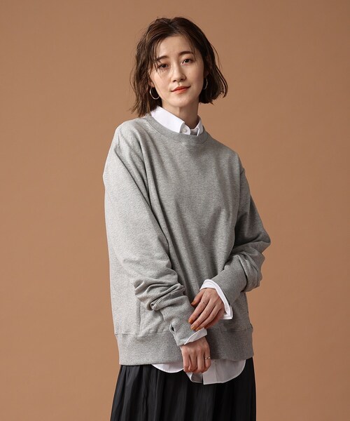 BASECONTROL（ベースコントロール）の「◆【S～Lサイズ展開】多機能裏毛 クルースウェット（スウェット・レディース・ブラック/ネイビー/グレー・01/02/03）」の3枚目の写真