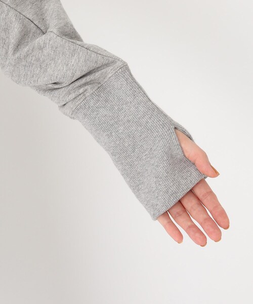 BASECONTROL（ベースコントロール）の「◆【S～Lサイズ展開】多機能裏毛 クルースウェット（スウェット・レディース・ブラック/ネイビー/グレー・01/02/03）」の7枚目の写真