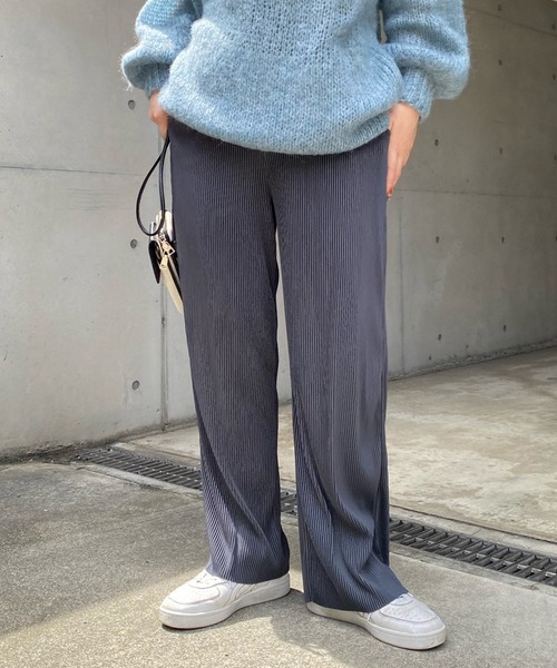 DouDou（ドゥドゥ）の「NEWプリーツパンツ（その他パンツ・レディース・チャコールグレー/ベージュ/ピンク・FREE）」の4枚目の写真