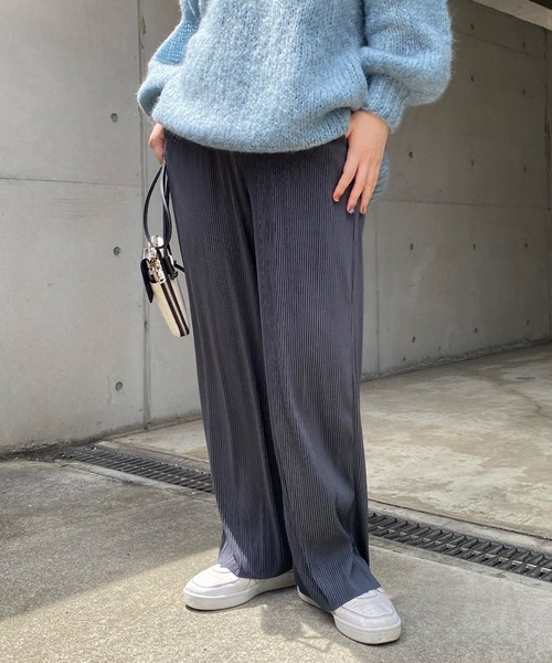 DouDou（ドゥドゥ）の「NEWプリーツパンツ（その他パンツ・レディース・チャコールグレー/ベージュ/ピンク・FREE）」の8枚目の写真