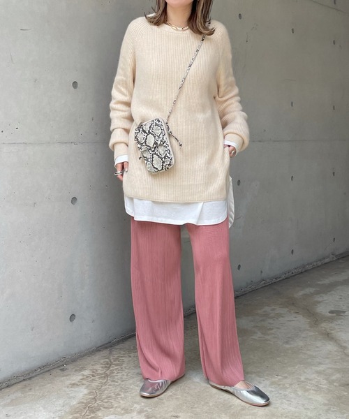 DouDou（ドゥドゥ）の「NEWプリーツパンツ（その他パンツ・レディース・チャコールグレー/ベージュ/ピンク・FREE）」の20枚目の写真