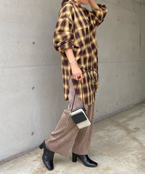 DouDou（ドゥドゥ）の「NEWプリーツパンツ（その他パンツ・レディース・チャコールグレー/ベージュ/ピンク・FREE）」の21枚目の写真