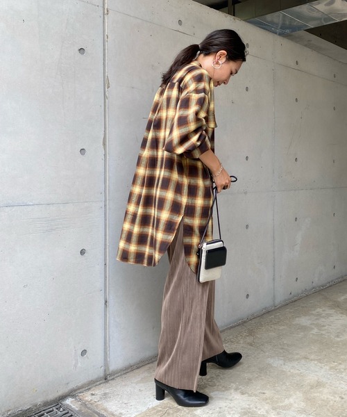 DouDou（ドゥドゥ）の「NEWプリーツパンツ（その他パンツ・レディース・チャコールグレー/ベージュ/ピンク・FREE）」の18枚目の写真