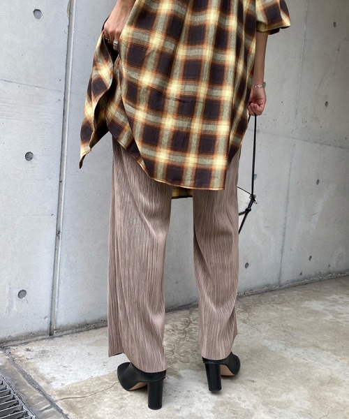 DouDou（ドゥドゥ）の「NEWプリーツパンツ（その他パンツ・レディース・チャコールグレー/ベージュ/ピンク・FREE）」の7枚目の写真