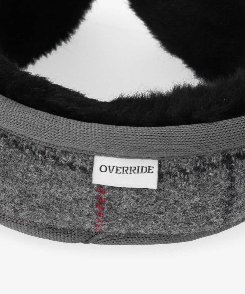 OVERRIDE(オーバーライド)の「OVERRIDE JAPAN TWEED EARMUFF(イヤーマフ・メンズ・ブラック/ネイビー/ベージュ/グレー/ブラウン・FREE)」の6枚目の写真