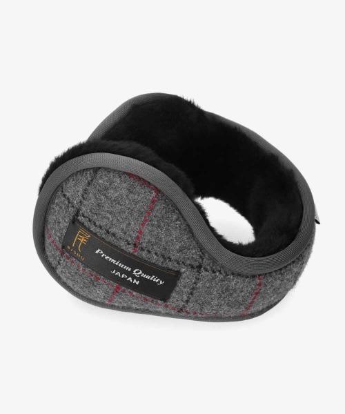 OVERRIDE(オーバーライド)の「OVERRIDE JAPAN TWEED EARMUFF(イヤーマフ・メンズ・ブラック/ネイビー/ベージュ/グレー/ブラウン・FREE)」の7枚目の写真