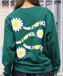 ROOPTOKYOオリジナル SMILEY FACE Sweat スマイリー クルーネックスウェット トレーナー ユニセックス ビッグシルエット
