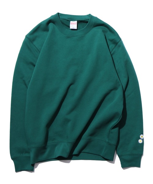 ROOPTOKYO（ループトウキョウ）の「ROOPTOKYOオリジナル SMILEY FACE Sweat スマイリー クルーネックスウェット トレーナー ユニセックス ビッグシルエット（スウェット・メンズ・ブラック/オートミール/グリーン・M/L/XL）」の13枚目の写真