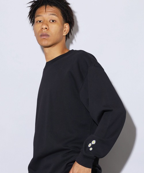 ROOPTOKYO（ループトウキョウ）の「ROOPTOKYOオリジナル SMILEY FACE Sweat スマイリー クルーネックスウェット トレーナー ユニセックス ビッグシルエット（スウェット・メンズ・ブラック/オートミール/グリーン・M/L/XL）」の20枚目の写真