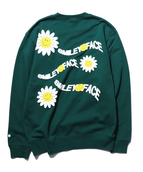 ROOPTOKYO（ループトウキョウ）の「ROOPTOKYOオリジナル SMILEY FACE Sweat スマイリー クルーネックスウェット トレーナー ユニセックス ビッグシルエット（スウェット・メンズ・ブラック/オートミール/グリーン・M/L/XL）」の19枚目の写真