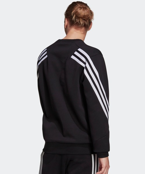 adidas(アディダス)の「アディダス スポーツウェア フューチャー アイコン スリーストライプス スウェットシャツ(スウェット・メンズ・ブラック/ヘザーグレー・SMALL/XX-LARGE/X-LARGE/XXX-LARGE/MEDIUM/LARGE)」の7枚目の写真