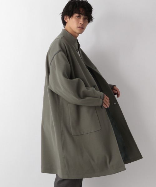 LOWRYS FARM（ローリーズファーム）の「ウーリーテックオーバーコート　953721（テーラードジャケット・メンズ・グレー/グリーン・MEDIUM/LARGE）」の9枚目の写真