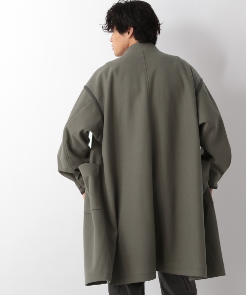 LOWRYS FARM（ローリーズファーム）の「ウーリーテックオーバーコート　953721（テーラードジャケット・メンズ・グレー/グリーン・MEDIUM/LARGE）」の11枚目の写真
