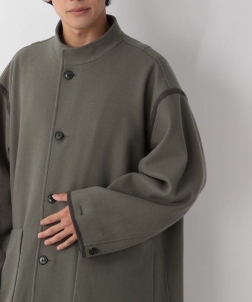 LOWRYS FARM（ローリーズファーム）の「ウーリーテックオーバーコート　953721（テーラードジャケット・メンズ・グレー/グリーン・MEDIUM/LARGE）」の10枚目の写真
