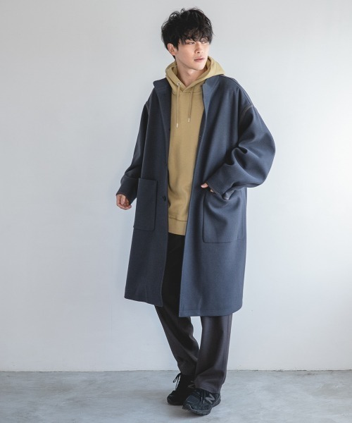 LOWRYS FARM（ローリーズファーム）の「ウーリーテックオーバーコート　953721（テーラードジャケット・メンズ・グレー/グリーン・MEDIUM/LARGE）」の20枚目の写真